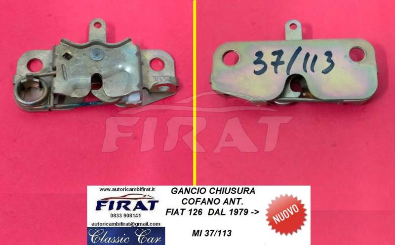 GANCIO CHIUSURA COFANO FIAT 126 79-> (37/113)